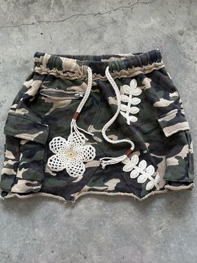 Pol Petal Patrol Cotton Camo Skirt 🌼